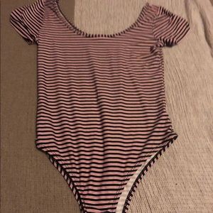Striped bodysuit